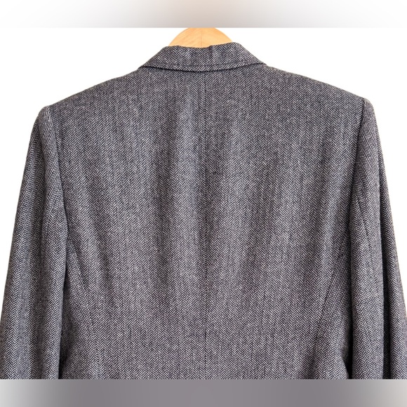 LAUREN RALPH LAUREN Vintage Silk Wool Blend Preppy Formal Structured Blazer Sz 8 - Picture 7 of 12